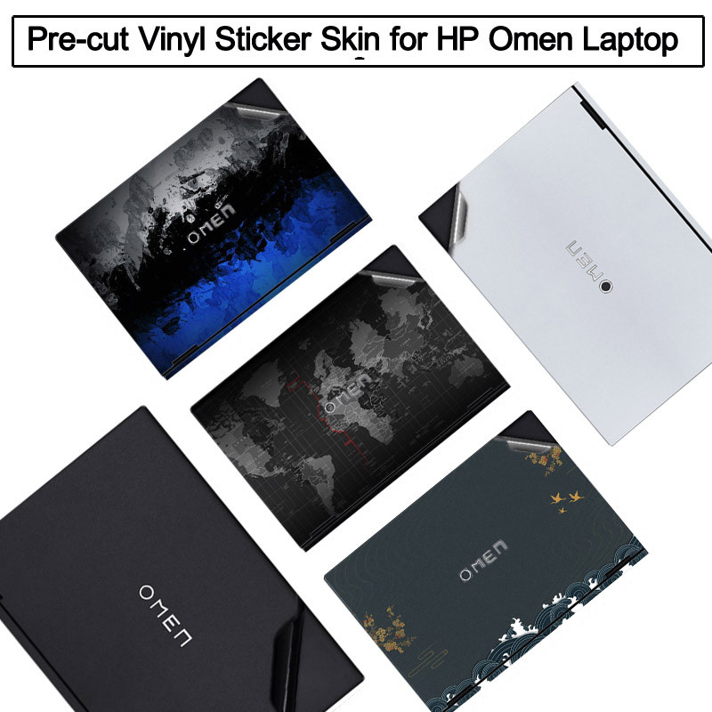 Pre-Cut Anti Scratch Vinyl Sticker Skin for 2024 HP Omen Gaming Laptop 16.1 17.3 inch 16-wf 17-cm