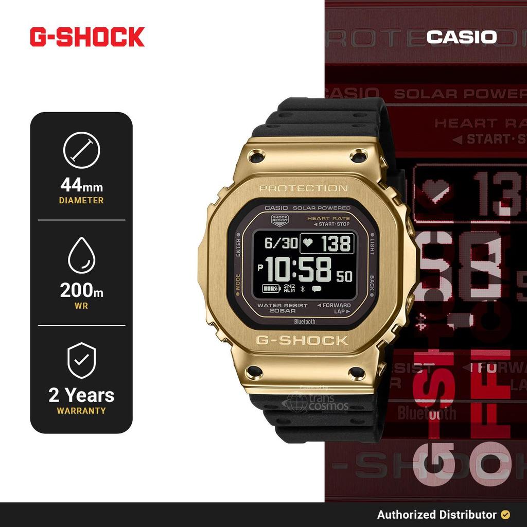 G-Shock Smartwatch GM-H5600-9DR Jam Tangan Pria Digital Resin Strap Black Gold Original