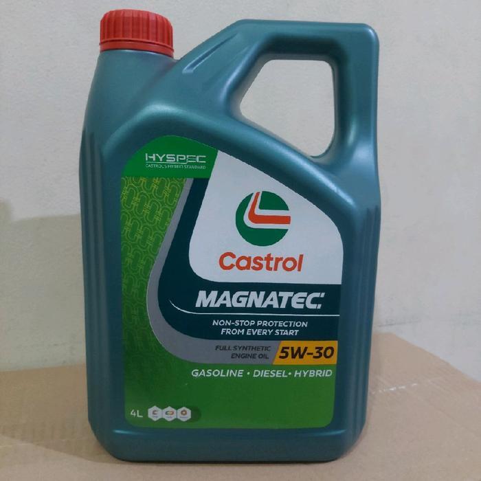 Oli Mesin Mobil Castrol Magnatec SAE 5W-30 4Liter Gasolin Bensin Fully Synthetic Engine Oil