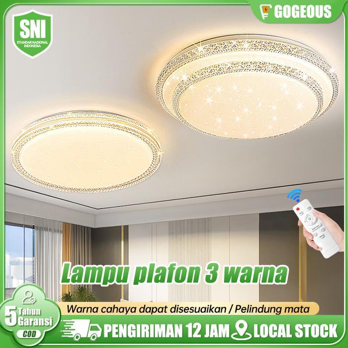 COD Lampu Plafon Minimalis 3 Warna Lampu plafon led