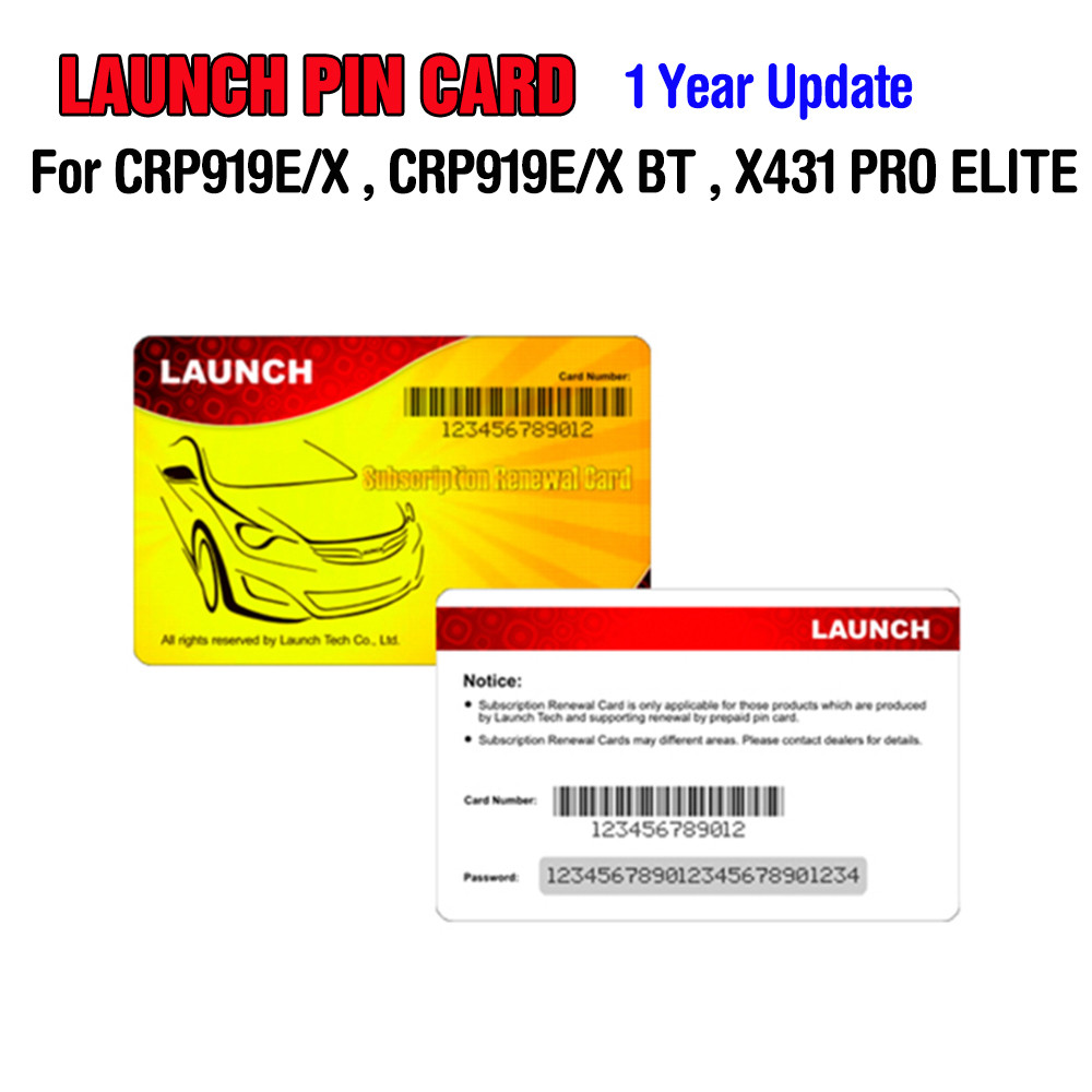 PROMO LAUNCH PIN CODE for LAUNCH CRP919E CRP919X CRP919E BT CRP919X BT X431 PRO ELITE 1 Year Update