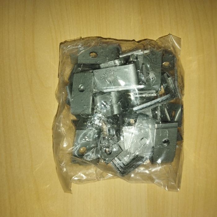 Angle Clip 2 Lubang Galvanis Siku L / Paku Ramset #Gratisongkir