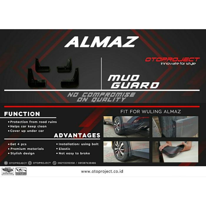 Mudguard Wuling Almaz Mud Guard Karpet Lumpur Wuling Almaz