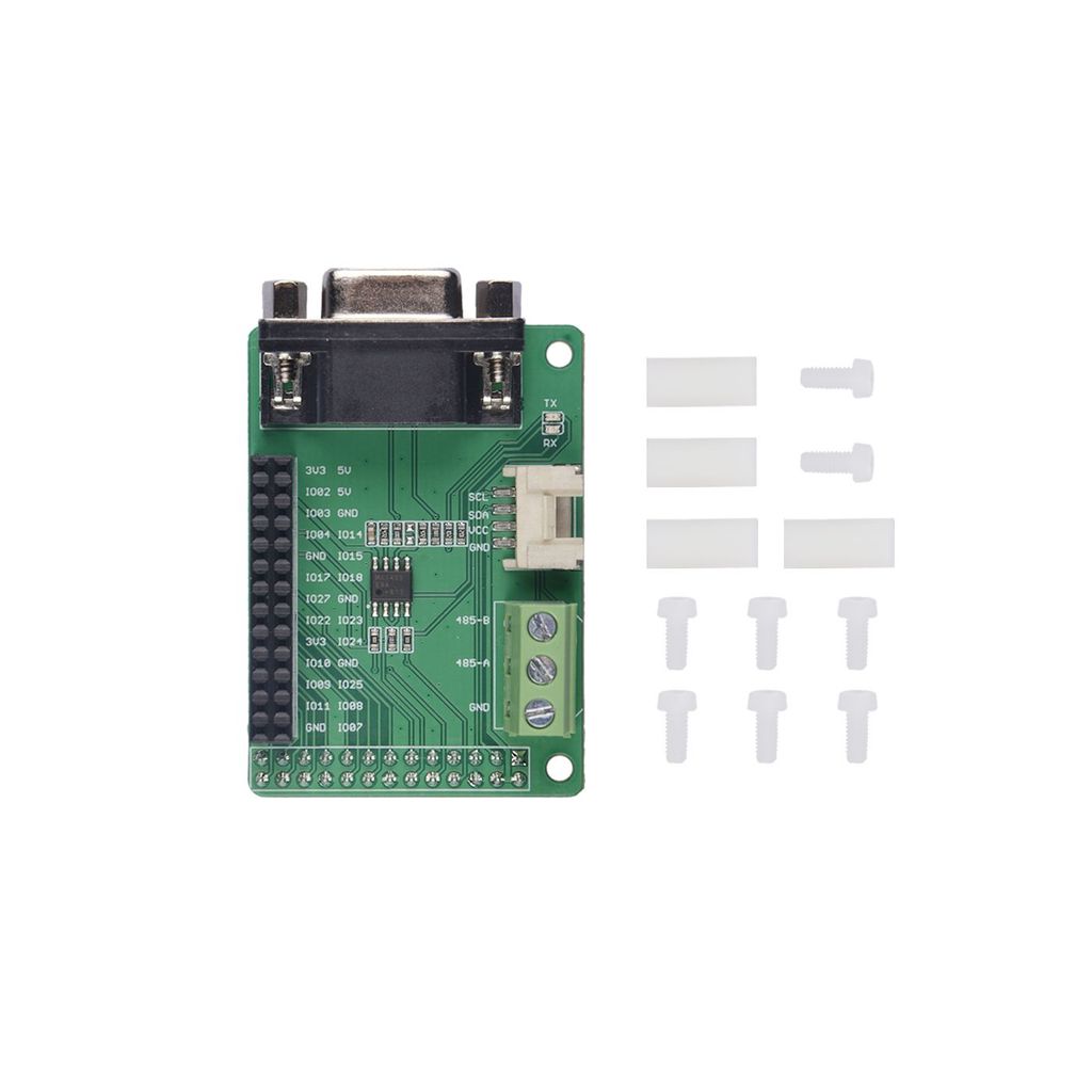 RS-485 SHIELD ADD-ON BOARD FOR RASPBERRY PI, RS485 EXPANSION BOARD 10 MBIT/S, DB9 INTERFACE