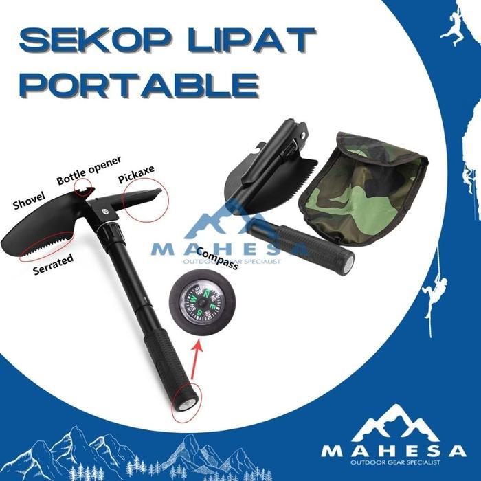 SEKOP PACUL CANGKUL MINI LIPAT PORTABLE ALAT CAMPING BERKEBUN MULTIFUN