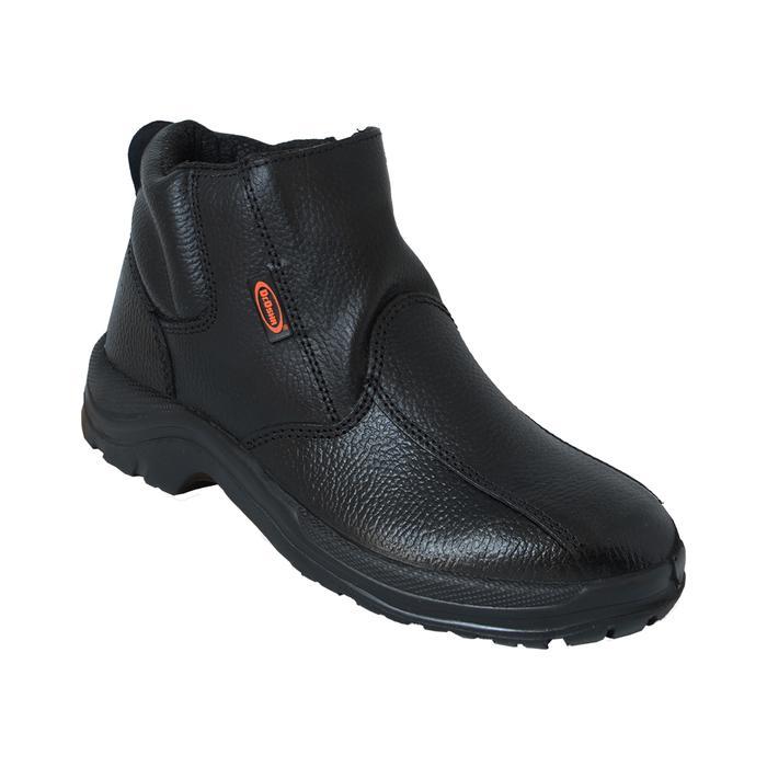 Dr OSHA Jaguar 2225 Safety Shoes Ankle Boot with Zipper - Black