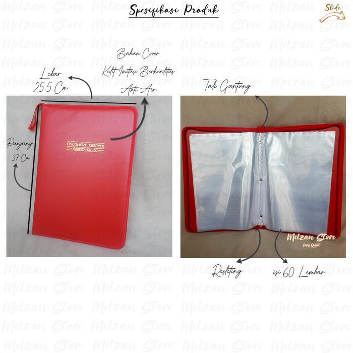 Dokumen Keeper Resleting Anti Air 60 Lembar / Map Dokumen / Map Ijazah / Map Resleting / Dokumen