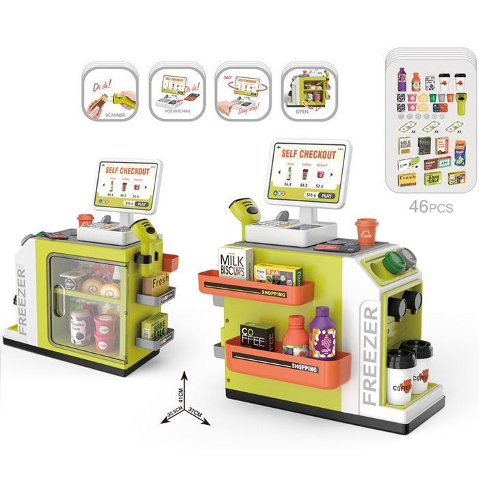 [TM888]Mainan Anak Super Supermark[TM888]Set Belanja Scan Kasir / Mainan Simulasi Kasir / Jual