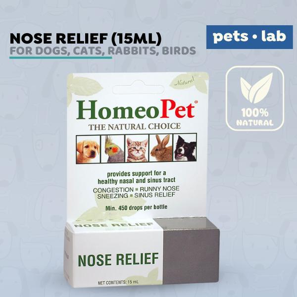 HomeoPet Nose Relief Homeopathic Obat Flu Pilek Herbal Anjing Kucing