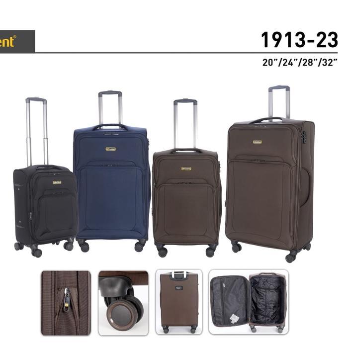 "New" Koper President Koper Kanvas 20 Inch - 24 Inch TSA Lock Expanding 4 Roda 360 Rotasi Dapat