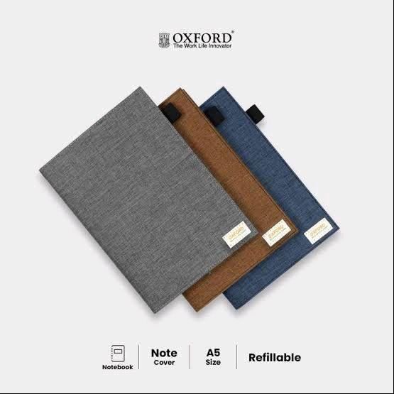 OXFORD FABRIC NOTEBOOK COVER A4 A5 B5 SLIM2 SAMPUL JAKET KAIN BUKU TULIS *