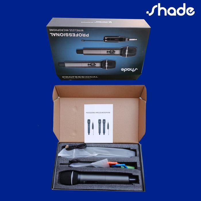 Shade Mic-Shade Profesional Mic Wireless Microphone Karoke Mic - Mic Double Karaoke Diskon Sale