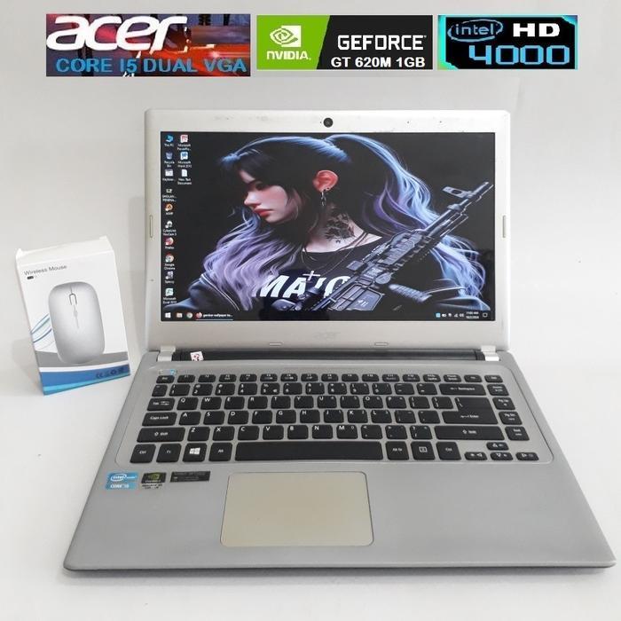 acer core i5 laptop tipis ram4gb hdd 500gb garansi