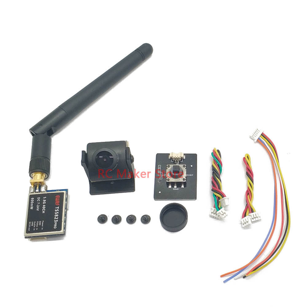 EWRF FPV System Combo Cmos 1200TVL FPV Camera+5.8G VTX 40CH 600mW