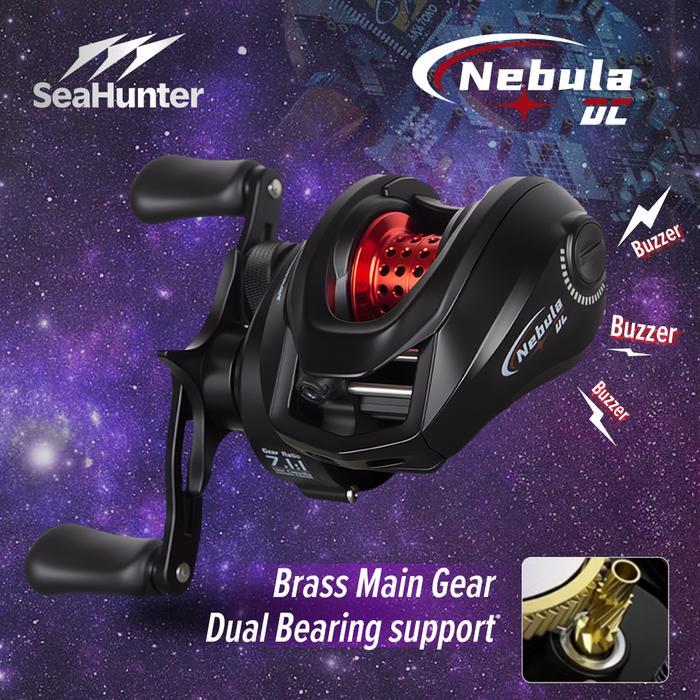 Terlaris [Diperbarui Baru] SeaHunter Nebula DC Reel Baitcasting BC Reel Kontrol Rem Digital 6+1BB