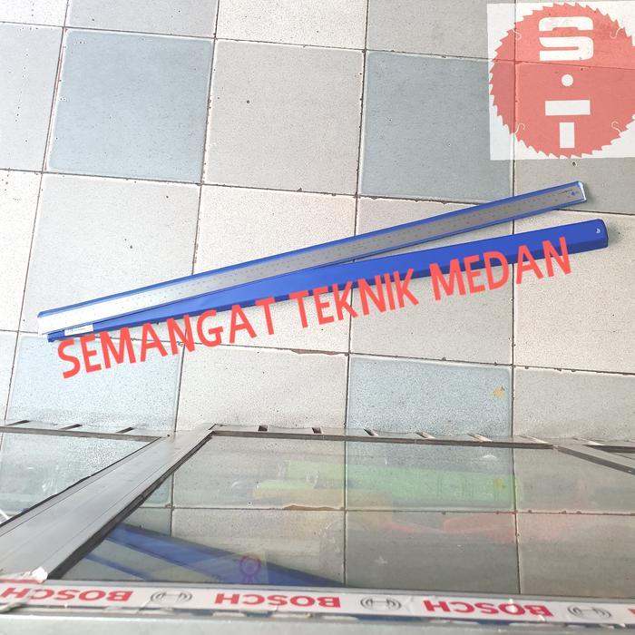 Penggaris Ruler Mistar Besi Baja Stainless Steel100Cm 1 Meter 100 Cm
