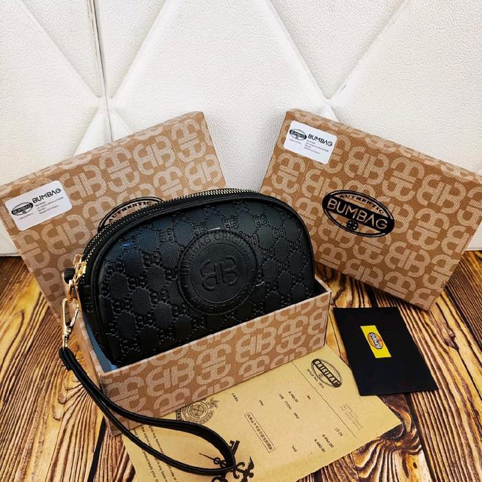 Terlaris Bumbag - Dompet Wanita 2Restleting Oval Ori Embossed 191540 -Gratisongkir