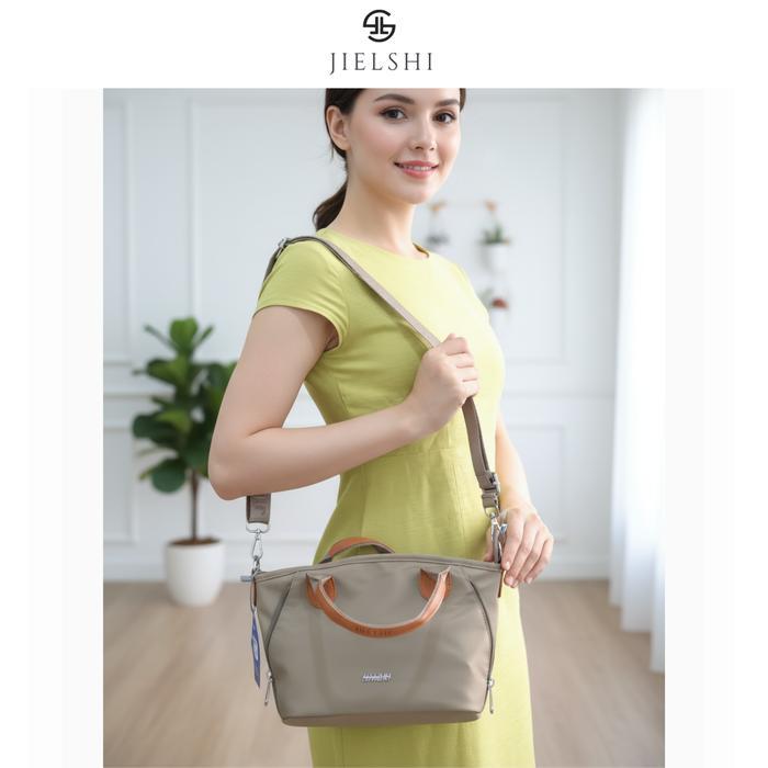TERMURAH JIELSHI Vareta 3772 #- Tas Selempang Wanita Bahan Parasut Premium Muat Dompet Panjang Hp