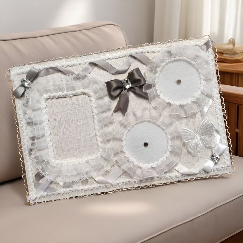 ita bag decoaration DIY itabag accessories bow lace double badge holder photo card display card