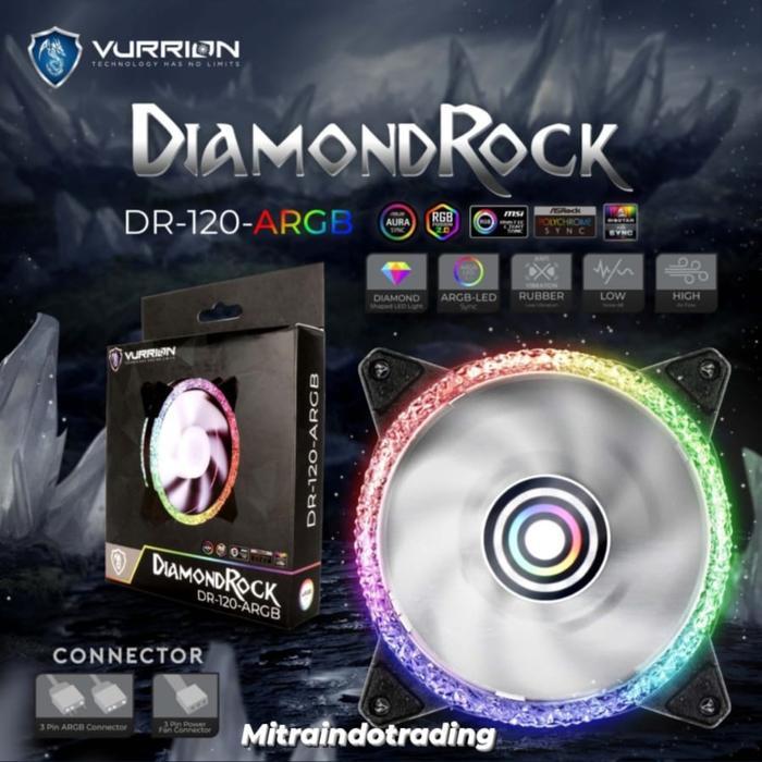 FAN FAN CASING FAN COOLER - VURRION DIAMOND ROCK FAN ARGB PREMIUM