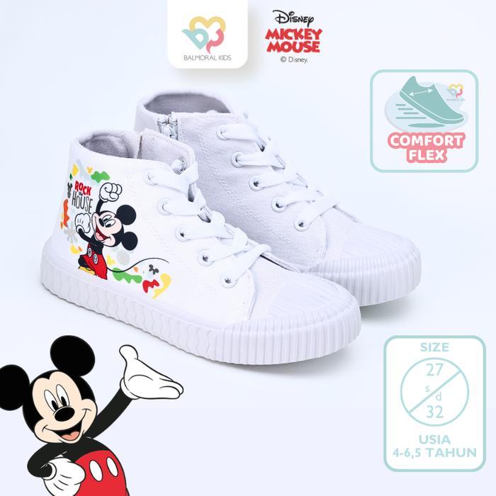 Sepatu High Sneakers Anak Boys Disney Mickey Usia 3 - 6 Tahun MC-MKH04 Balmoral Kids