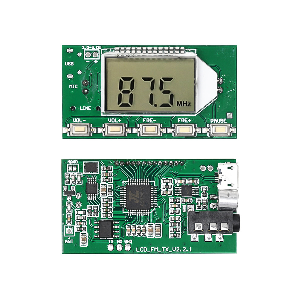 FM Transmitter Module FM Stereo Digital Transmitter Wireless Microphone Microphone Board 3V-5V FM Mo