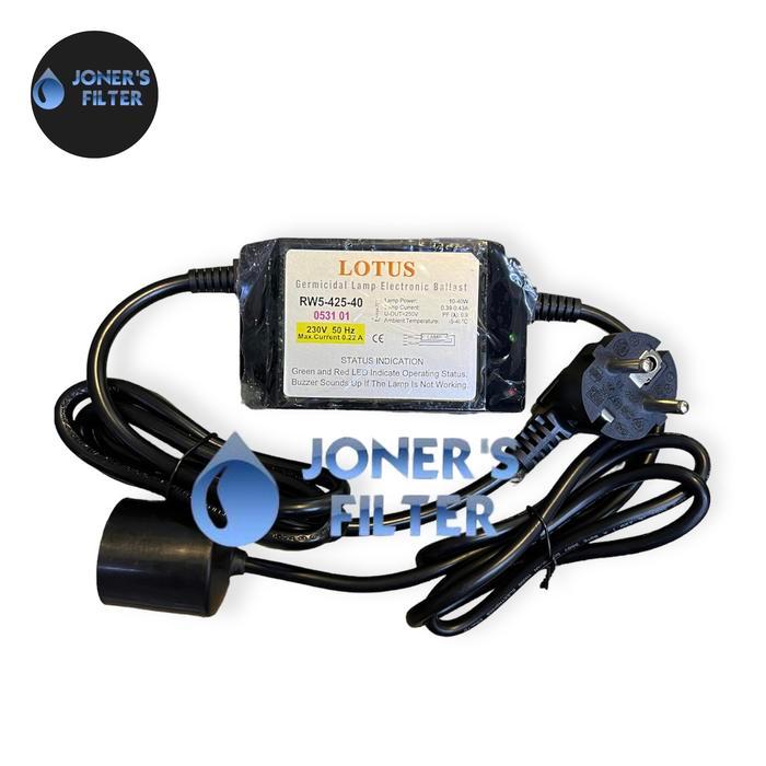 BALLAST ADAPTOR LAMPU UV LOTUS KAKI 4 10- 40 WATT