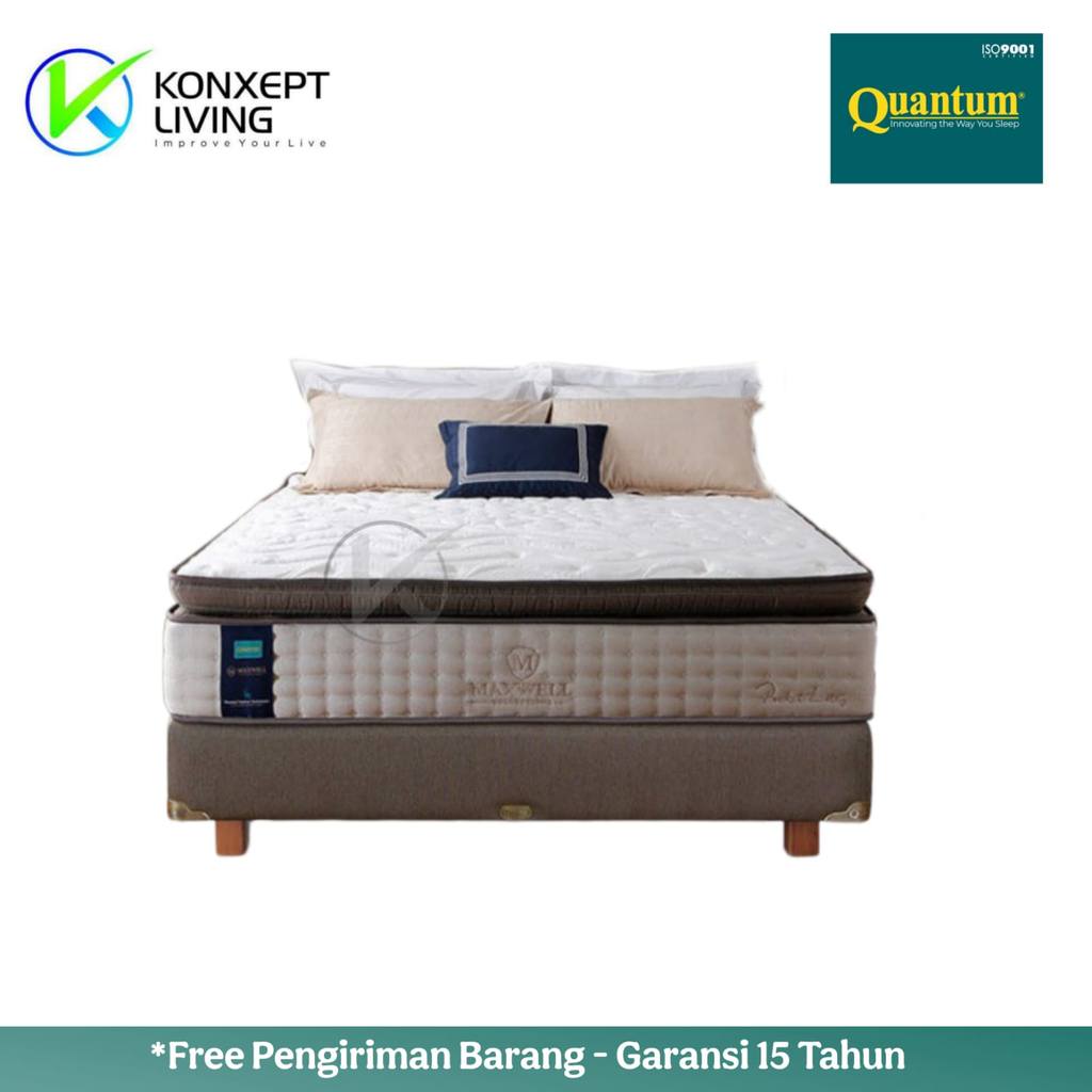 Quantum Springbed Maxwell Halton Ukuran 180x200 Fullset Tanpa Sandaran