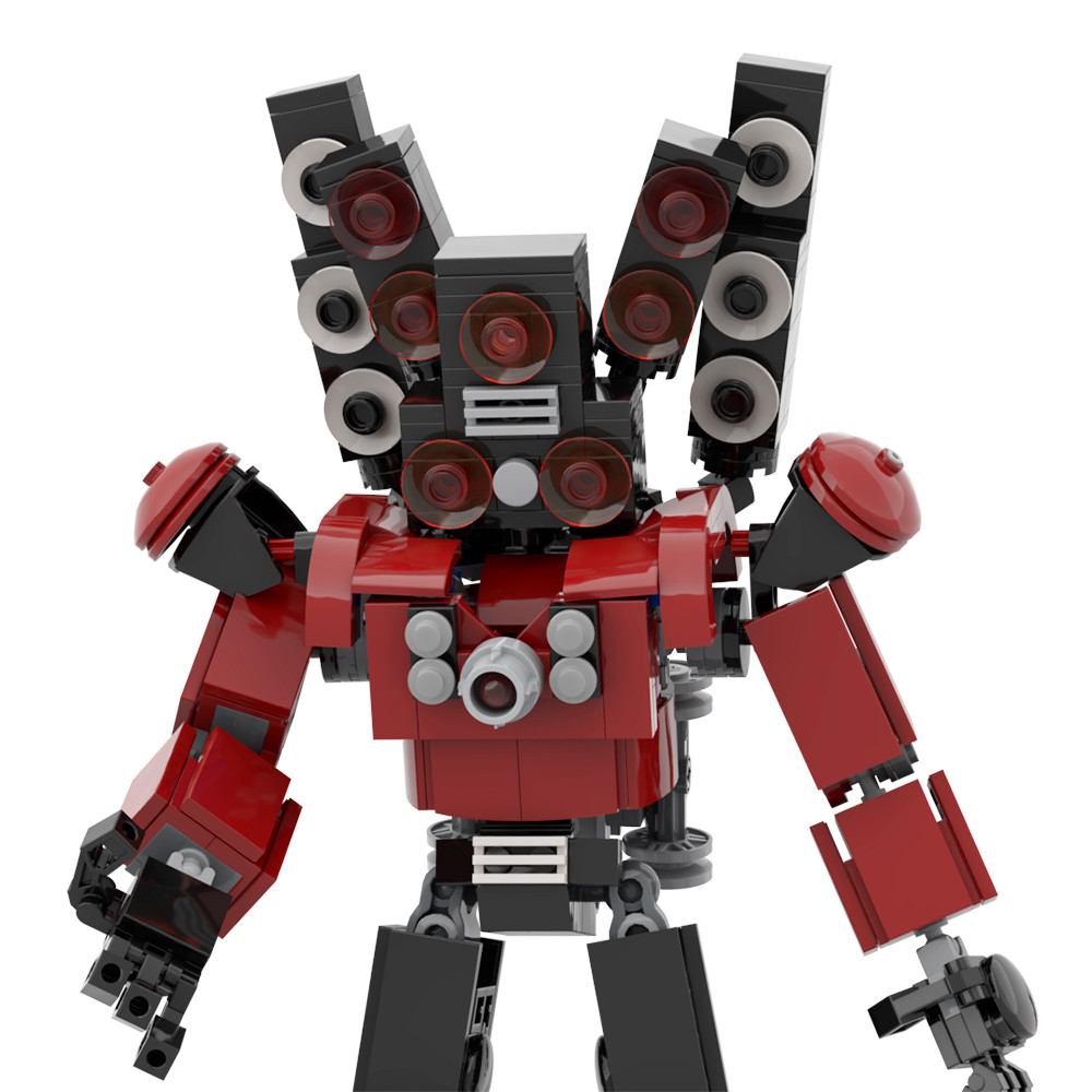 Moc Titan Speakerman The Speaker Titan Model from Funny Anime Videos:For lego Skibidi Toilet ,172