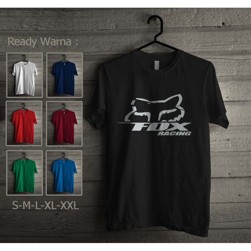 Kaos Fox Racing Logo Kaos Distro