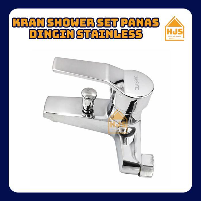 [HJS] Kran shower set kran panas dingin Bathup / Keran Mixer Panas Dingin Kran Shower Bathtub 1 SET
