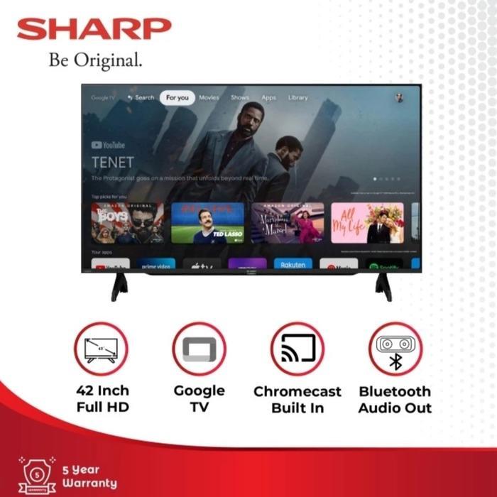 SHARP LED SMART ANDROID GOOGLE FHD TV 42 INCH2TC42EG1
