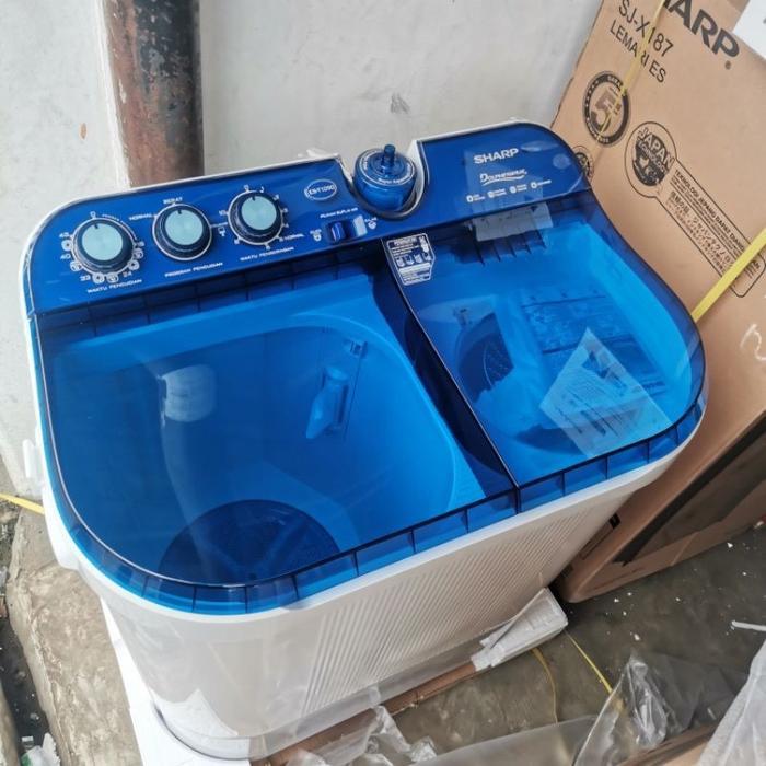 Mesin cuci 2 tabung 10kg Sharp EST-1090BK Low watt