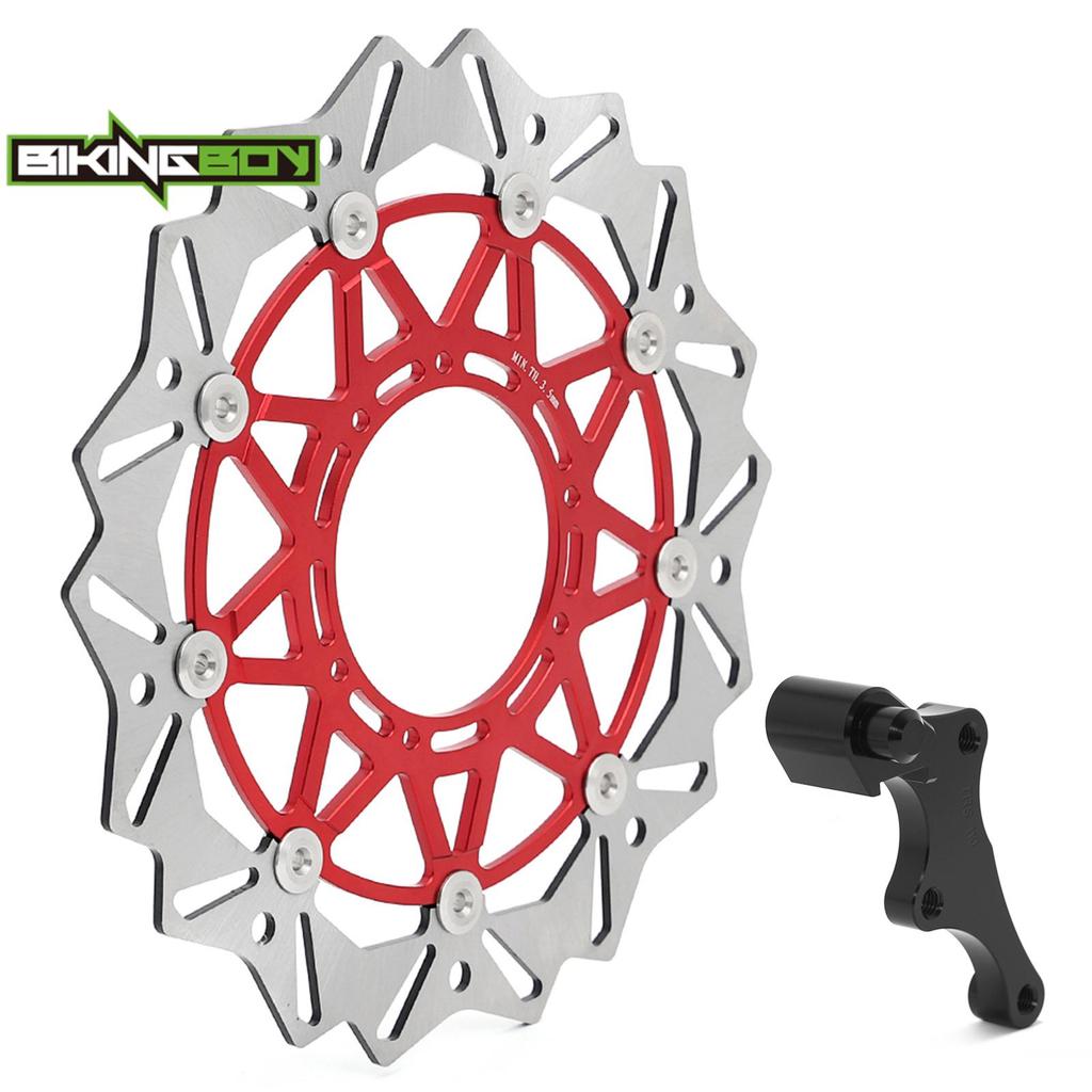 Bikingboy Oversize 320Mm Front Brake Disc Disk Rotor Bracket For Honda Crf250R Crf450R Crf450Rx Crf