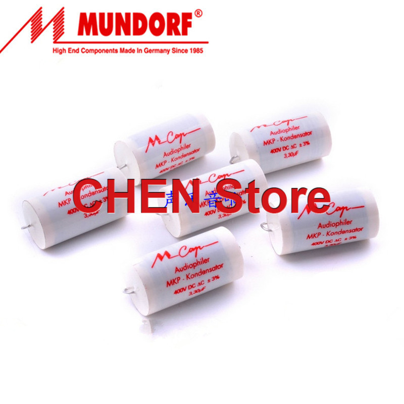 2PCS/lot Germany Mundorf Mcap 400V 1UF 2.2UF 3.3UF 3.9UF 4.7UF 5.6UF 6.8UF 8.2UF Film capacitor