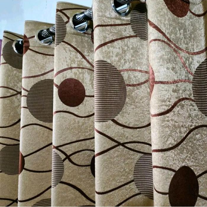 "New" Gorden Blackout motif Acacia Gorden Blackout buat Pintu dan jendela