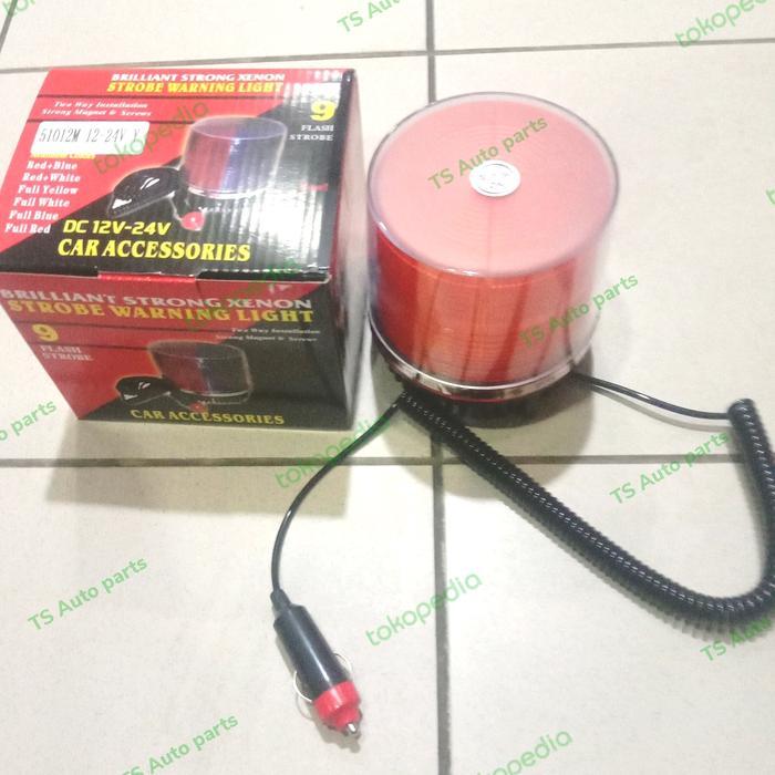 LAMPU ROTARY LED BLITZ 12V-24V MOBIL UNIVERSAL