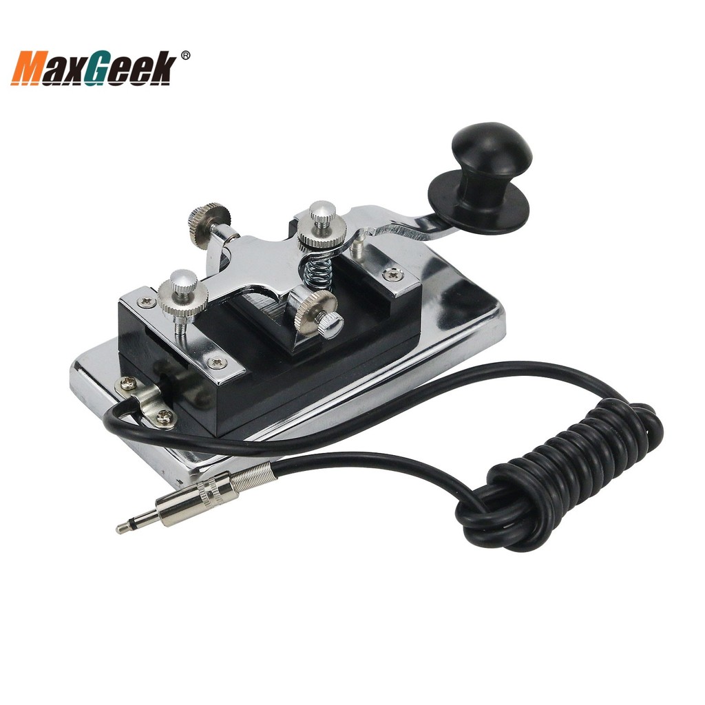 MAXGEEK K4 MANUAL TELEGRAPH KEY MORSE KEY CW KEY FIT SHORTWAVE RADIO MORSE CODE PRACTICES CW