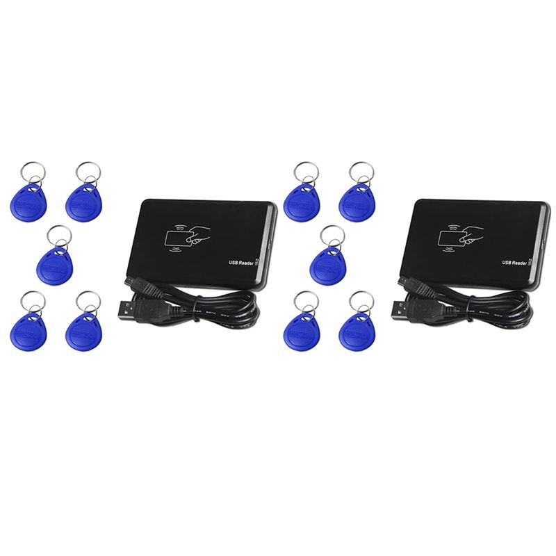 ?SURPISE?2X USB RFID Reader ID Card Reader Contactless Card Reader For EM4100