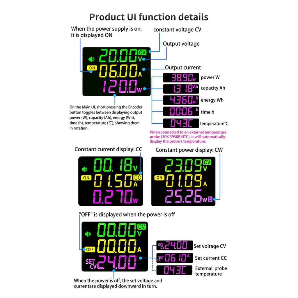 ABAN XY6015LV CNC Adjustable DC Power Supply Constant Voltage Constant Current Maintenance 15A/900W