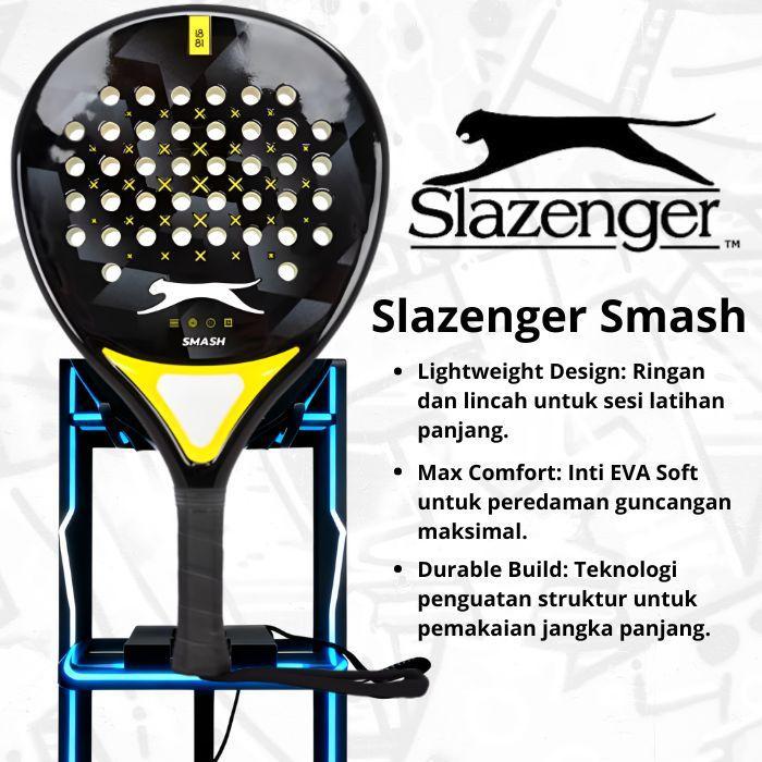 Raket Padel Slazenger Smash Padel Racket Original Graphite Black Blue