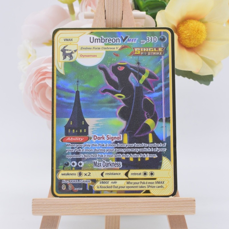 2026 NEW Pokemon Metal Card 10000 Points Arceus Charizard Super Card Golden English Mewtwo Vmax