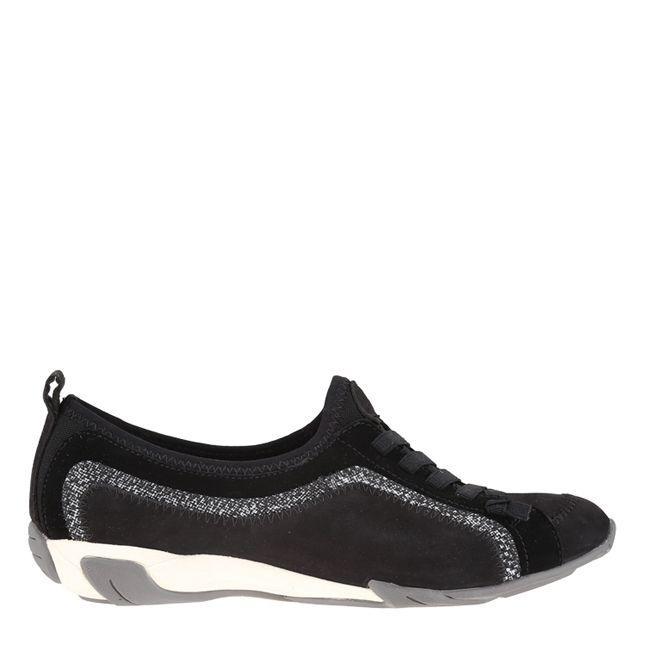 Hush Puppies Sepatu Wanita Qualify In Black Nubuck