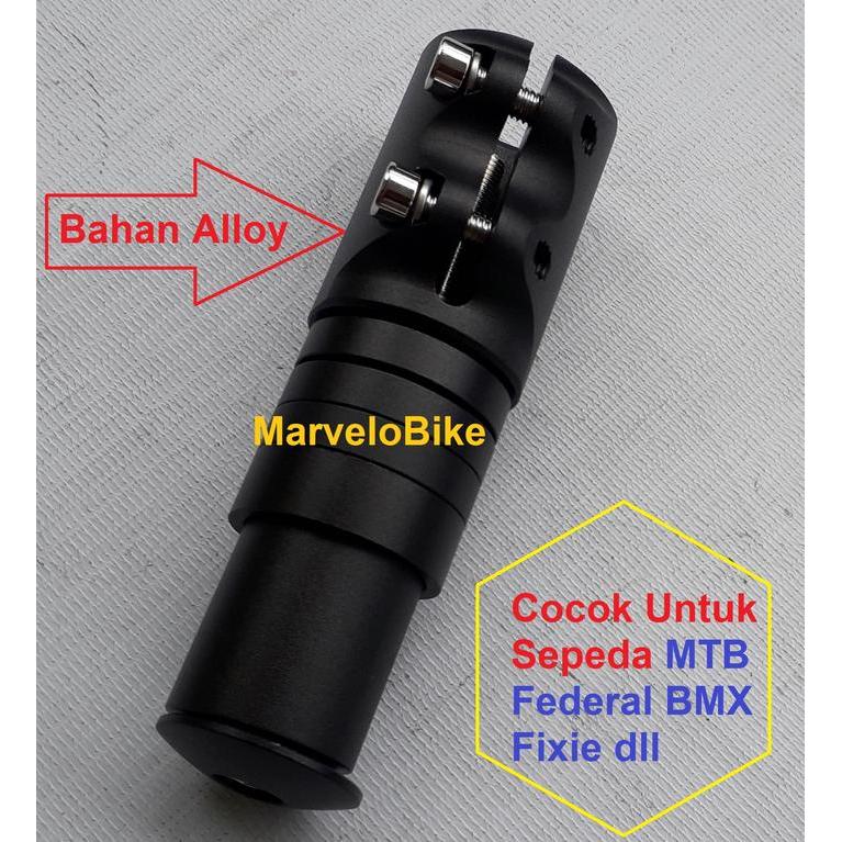 Extender Fork Adaptor Peninggi Stem Sepeda Mtb Federal Bmx Alloy #Gratisongkir