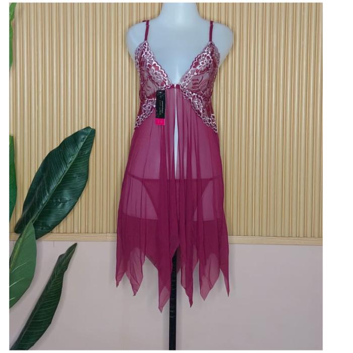 Bossexy-lingerie 1399 luxury belahan tengah jumbo/seserahan/lingerie set