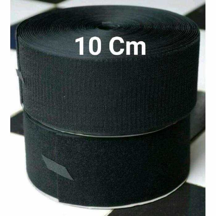 Perekat Kain / Vecro 10 cm hitam putih