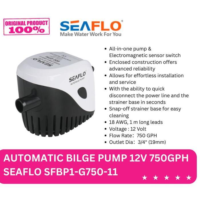 Automatic Bilge Pump Seaflo 12V 750GPH /Pompa Celup Otomatis