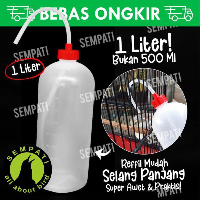 "New" SEMPATI BOTOL SELANG AIR MINUM BURUNG 1 LITER ASENA