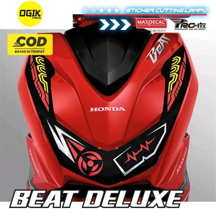 STICKER LAMPU ALIS HONDA BEAT,, STIKER VARIASI LAMPU CUTTING BEAT DELUXE