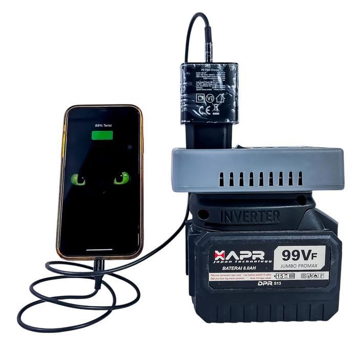 DEWA READY XAPR Inverter genset baterai LXT ke listrik 220volt pengubah baterai jadi listrik alat